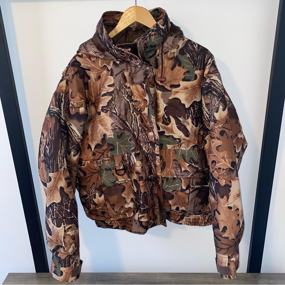 Woolrich Advantage Gore-Tex Jacket w/ Camo Reversible Liner / Mens XL